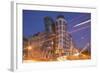 Dancing House (Ginger and Fred) by Frank Gehry, at Night, Prague, Czech Republic, Europe-Angelo-Framed Photographic Print