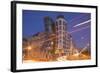 Dancing House (Ginger and Fred) by Frank Gehry, at Night, Prague, Czech Republic, Europe-Angelo-Framed Photographic Print