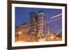 Dancing House (Ginger and Fred) by Frank Gehry, at Night, Prague, Czech Republic, Europe-Angelo-Framed Photographic Print