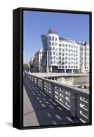 Dancing House (Ginger and Fred) by Frank Gehry, Prague, Bohemia, Czech Republic, Europe-Markus-Framed Stretched Canvas