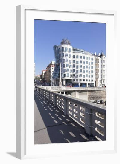 Dancing House (Ginger and Fred) by Frank Gehry, Prague, Bohemia, Czech Republic, Europe-Markus-Framed Photographic Print