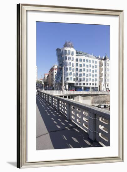 Dancing House (Ginger and Fred) by Frank Gehry, Prague, Bohemia, Czech Republic, Europe-Markus-Framed Photographic Print