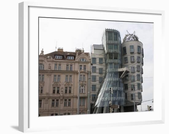 Dancing House, Prague, Czech Republic, Europe-Martin Child-Framed Photographic Print