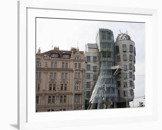 Dancing House, Prague, Czech Republic, Europe-Martin Child-Framed Photographic Print