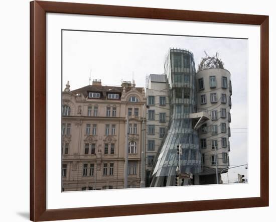 Dancing House, Prague, Czech Republic, Europe-Martin Child-Framed Photographic Print