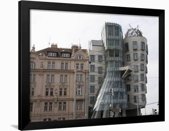 Dancing House, Prague, Czech Republic, Europe-Martin Child-Framed Photographic Print