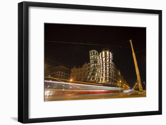 Dancing House, Prague, Czechia, Long Time Exposure-Benjamin Engler-Framed Photographic Print