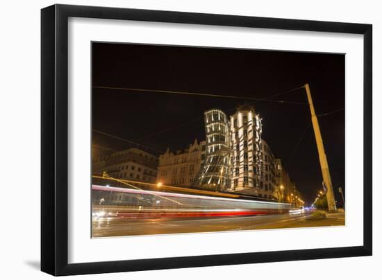 Dancing House, Prague, Czechia, Long Time Exposure-Benjamin Engler-Framed Photographic Print