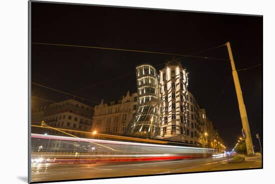 Dancing House, Prague, Czechia, Long Time Exposure-Benjamin Engler-Mounted Photographic Print