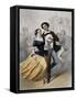 Dancing in Paris, Dancer Pair, France-null-Framed Stretched Canvas