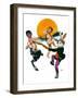 "Dancing in Spring,"March 16, 1929-Sam Brown-Framed Giclee Print