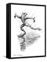 Dancing In the Rain, Conceptual Artwork-Bill Sanderson-Framed Stretched Canvas