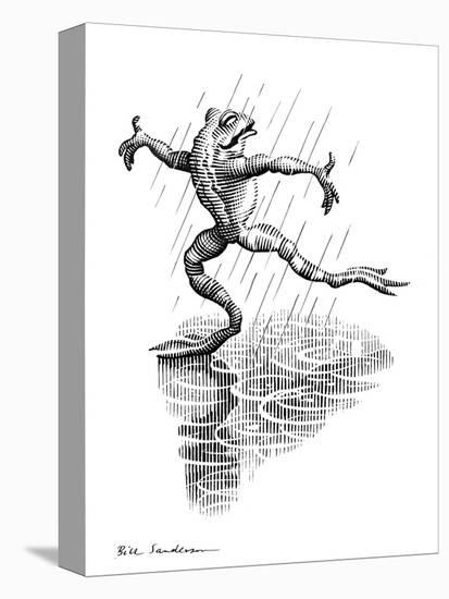 Dancing In the Rain, Conceptual Artwork-Bill Sanderson-Stretched Canvas