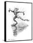 Dancing In the Rain, Conceptual Artwork-Bill Sanderson-Framed Stretched Canvas