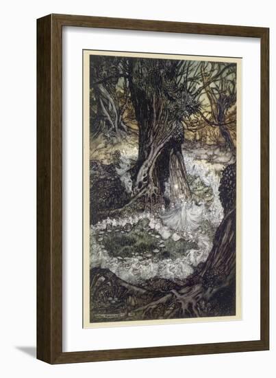 Dancing in Wood-Arthur Rackham-Framed Photographic Print