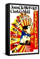 Dancing Lady, Clark Gable, Joan Crawford on Midget Window Card, 1933-null-Framed Stretched Canvas