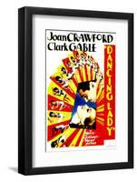 Dancing Lady, Clark Gable, Joan Crawford on Midget Window Card, 1933-null-Framed Photo