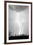 Dancing Lightning BW-Douglas Taylor-Framed Photo