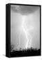 Dancing Lightning BW-Douglas Taylor-Framed Stretched Canvas