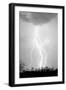 Dancing Lightning BW-Douglas Taylor-Framed Photo