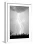 Dancing Lightning BW-Douglas Taylor-Framed Photo