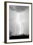 Dancing Lightning BW-Douglas Taylor-Framed Photo