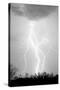 Dancing Lightning BW-Douglas Taylor-Stretched Canvas