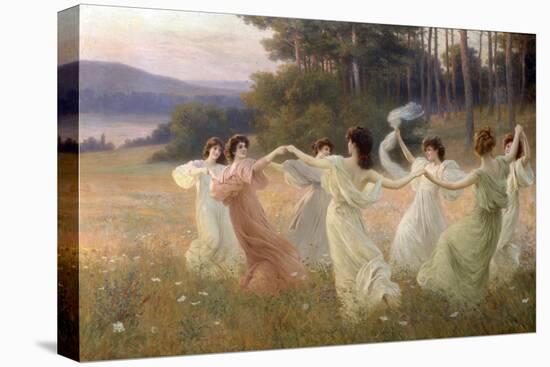 Dancing Maidens-Leopold Franz Kowalsky-Stretched Canvas