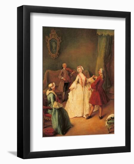 Dancing Master-Pietro Longhi-Framed Art Print