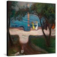 Dancing on the Shore-Edvard Munch-Stretched Canvas