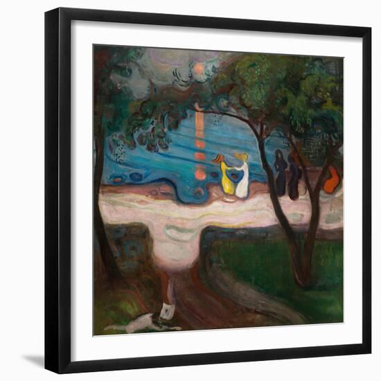 Dancing on the Shore-Edvard Munch-Framed Giclee Print