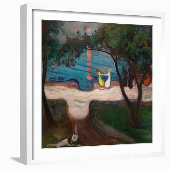 Dancing on the Shore-Edvard Munch-Framed Giclee Print