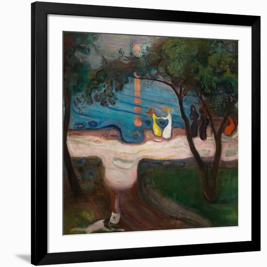 Dancing on the Shore-Edvard Munch-Framed Giclee Print