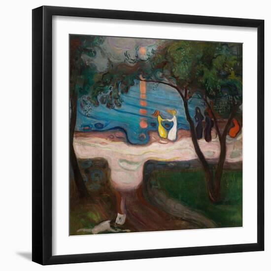 Dancing on the Shore-Edvard Munch-Framed Giclee Print