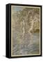 Dancing on Water-Arthur Rackham-Framed Stretched Canvas