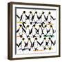 Dancing Penguins-Jenny Frean-Framed Giclee Print