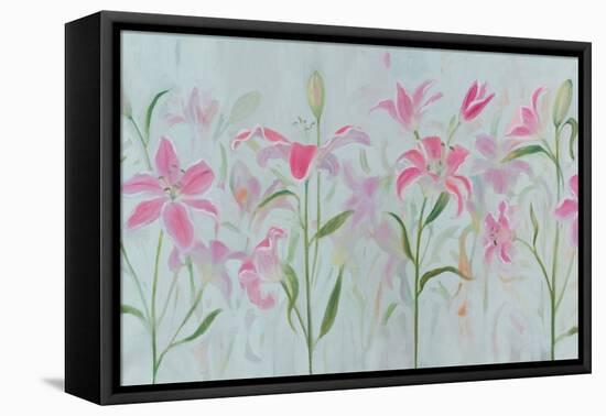 Dancing Pink Trio III-Sandra Iafrate-Framed Stretched Canvas