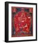 Dancing Red Ganapati of the Three Red Deities, 15-16th c-Unknown-Framed Art Print