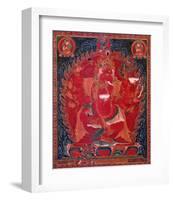 Dancing Red Ganapati of the Three Red Deities, 15-16th c-Unknown-Framed Art Print