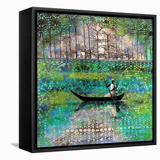 Dancing River-Michel Rauscher-Framed Stretched Canvas