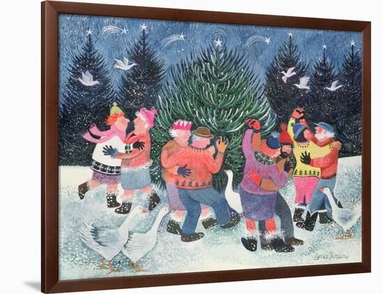 Dancing Round the Tree-Lisa Graa Jensen-Framed Giclee Print