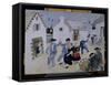 Dancing Sailors, Brittany, 1930-Christopher Wood-Framed Stretched Canvas