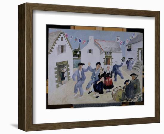 Dancing Sailors, Brittany, 1930-Christopher Wood-Framed Giclee Print