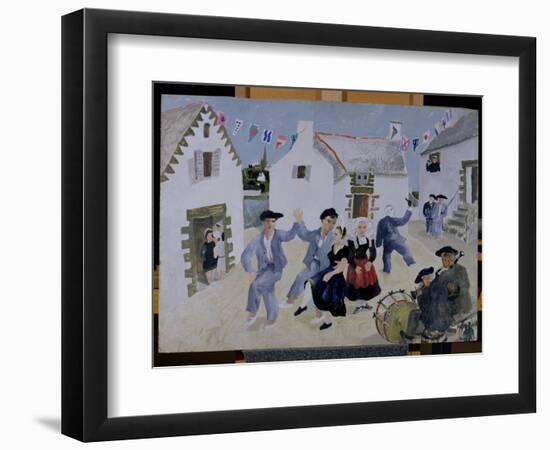 Dancing Sailors, Brittany, 1930-Christopher Wood-Framed Giclee Print