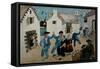Dancing Sailors, Brittany, France, 1930 (Oil & Household Paint on Board)-Christopher Wood-Framed Stretched Canvas