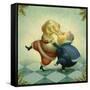 Dancing Santa and Mrs.-Dan Craig-Framed Stretched Canvas