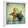 Dancing Santa and Mrs.-Dan Craig-Framed Giclee Print