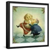 Dancing Santa and Mrs.-Dan Craig-Framed Giclee Print