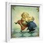 Dancing Santa and Mrs.-Dan Craig-Framed Giclee Print