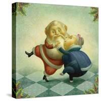 Dancing Santa and Mrs.-Dan Craig-Stretched Canvas